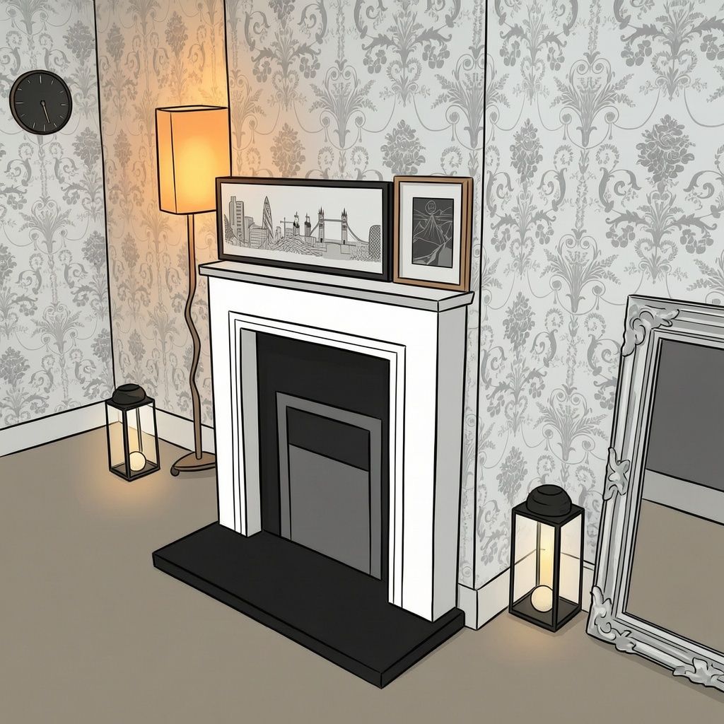 an austere hallway